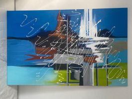 Gemälde auf Leinwand (Acrylfarbe)