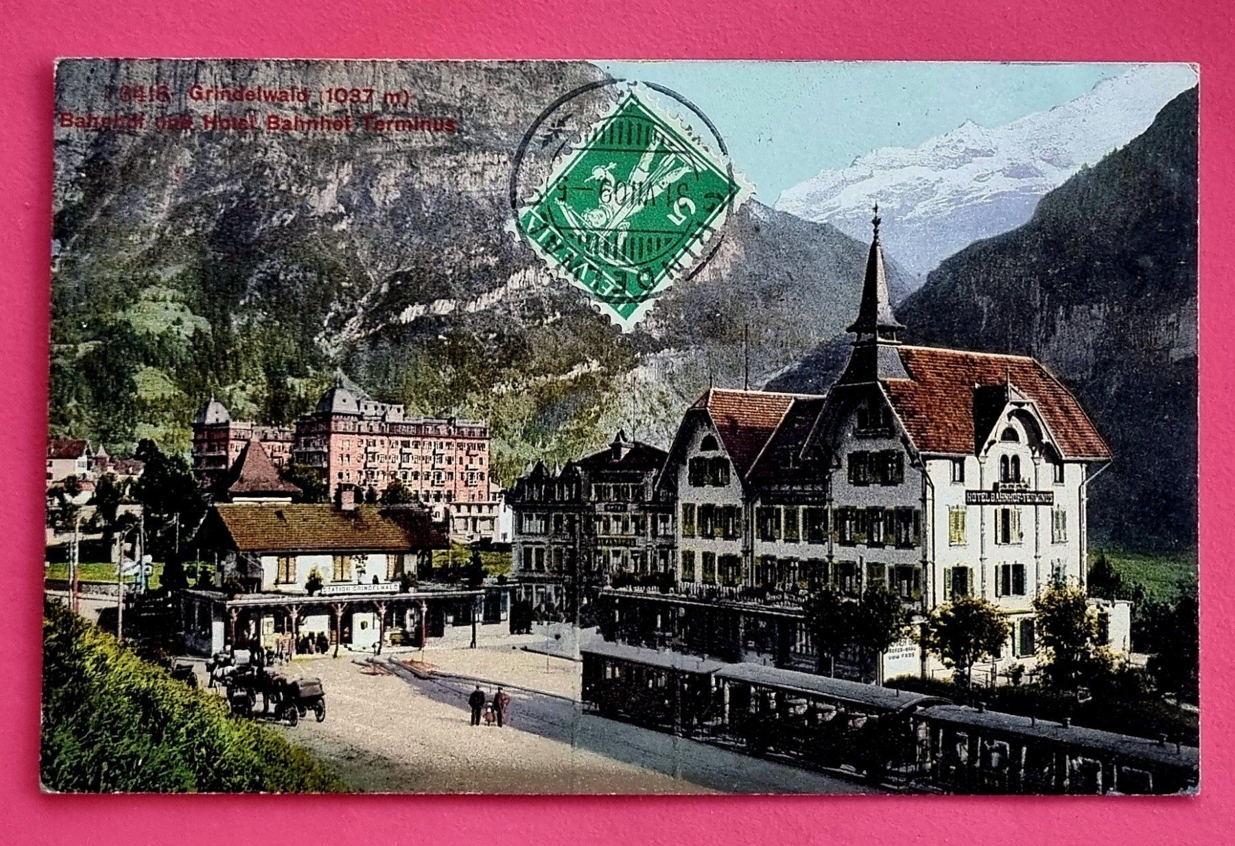 Cartes postales: Grindelwald - Bahnhof - Eisenbahn - BOB Bahn - alte Karte – D'occasion à Rothrist par RROENK