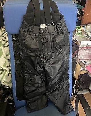 Pantalon de ski noir pour enfant 123 et 128 cm