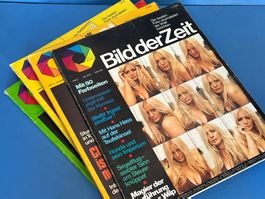 4 Hefte Bild der Zeit Informationen aus aller Welt vor Handy