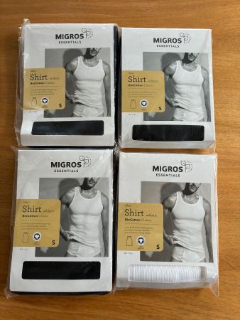 4 Migros Essentials Men Shirt athletic S BioCotton Classic
