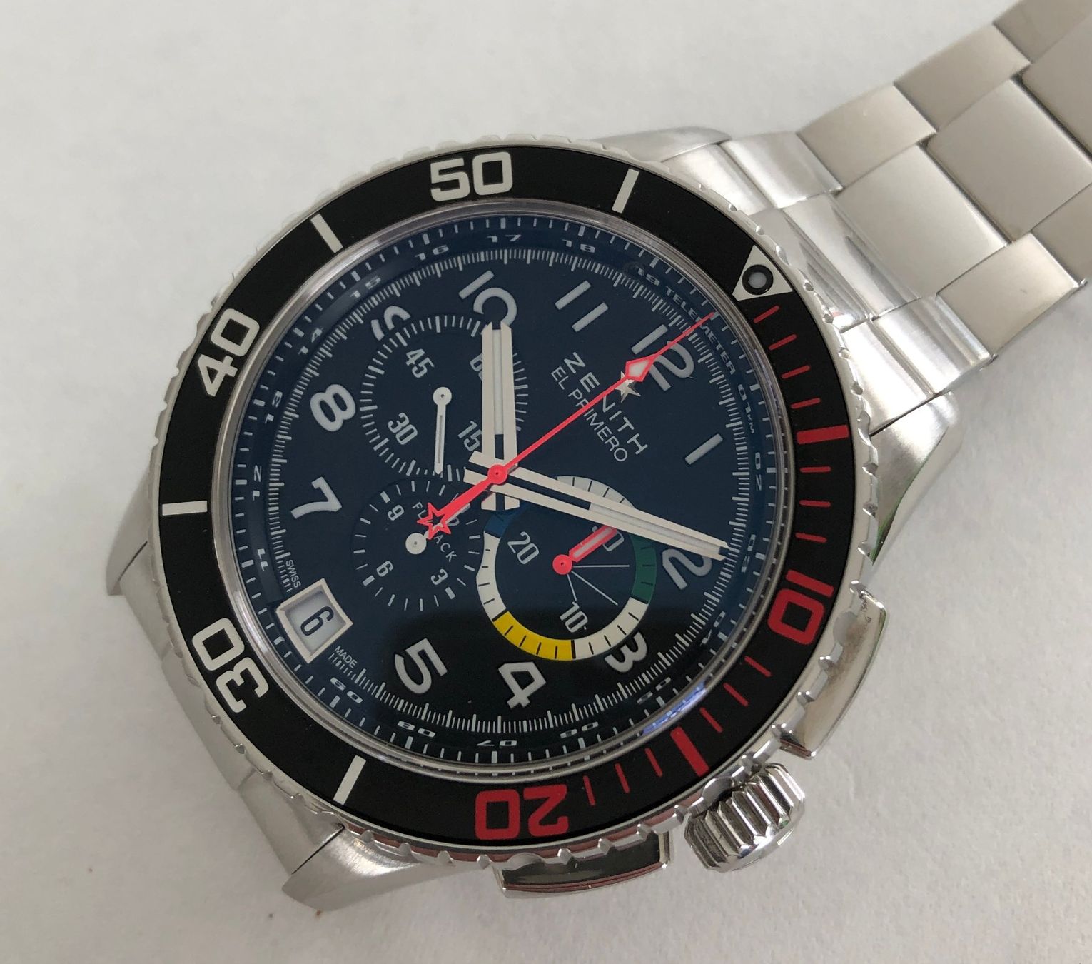 Zenith Orologi: ZENITH El Primero Stratos Flyback Rainbow - ungetragen – Usato da Appenzell venduto da Zimiuno 2