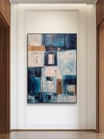 Abstraktes XXL Bild 100x140cm mit Rahmen