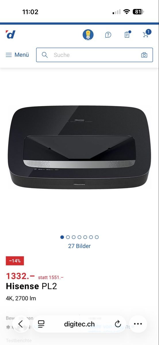 Hisense Proiettori: Hisense PL2 Series Laser  Cinema – Nuovo (secondo la descrizione) da Zürich venduto da kira2704 1