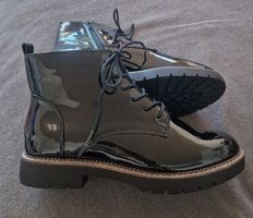 Lack Stiefeletten, Gr. 38, Schnürstiefel Pesaro