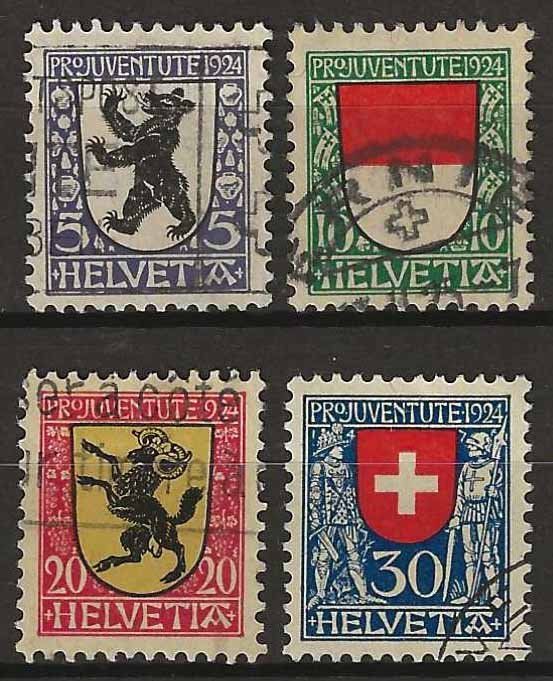 Alle Briefmarken: PJ024 - Pro Juventute 1924 obl. – Gebraucht aus Trélex von Phil_Albert