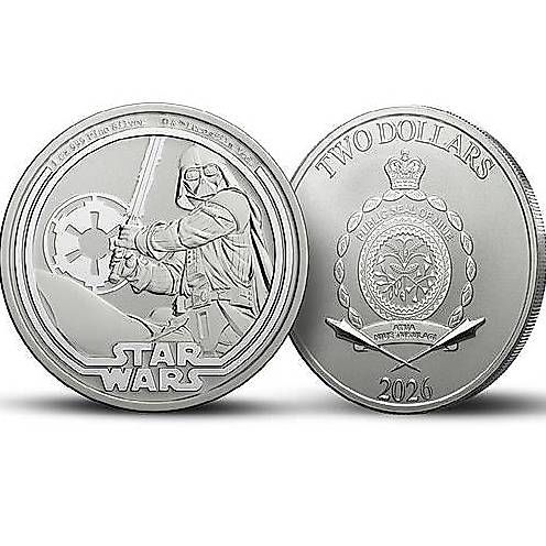 Tutti le monete: 1 OZ Silbermünze Star Wars Darth Vader – Nuovo (secondo la descrizione) da Diepoldsau venduto da Unique-Coins