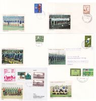 54 Stk. FDCs, Sonderbriefe "Fussball WM"
