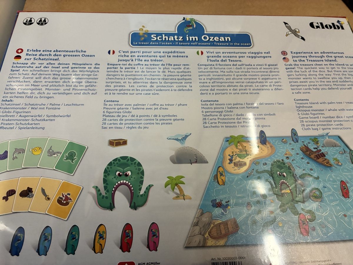 Giochi: Globi Schatz im Ozean Spiel – Nuovo e nell'imballaggio originale da Hondrich venduto da sigmaster 1