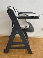 Hauck Hochstuhl Beta Plus dunkelgrau mit Polster