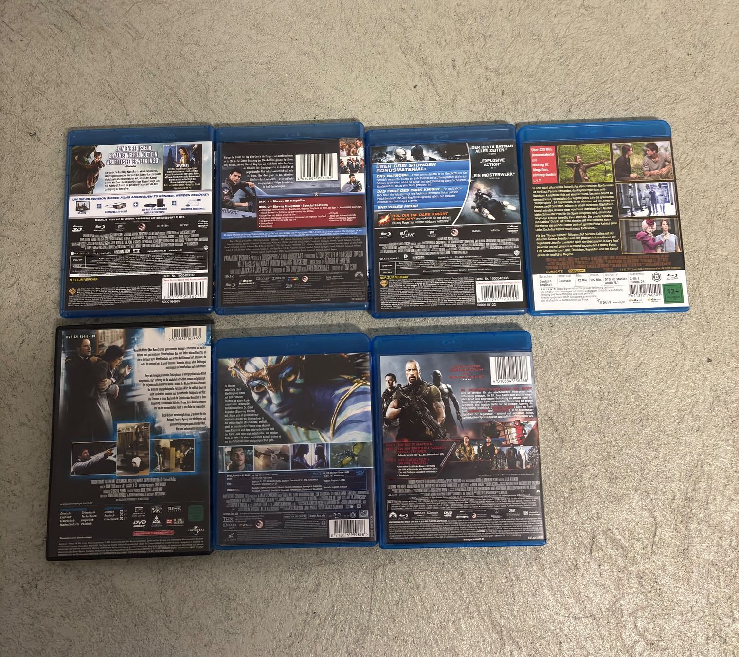 Tutti i DVDs: Film Sammlung 7x Blu-ray/DVD inkl. 3D – Usato da Sonterswil venduto da VD-Service 1