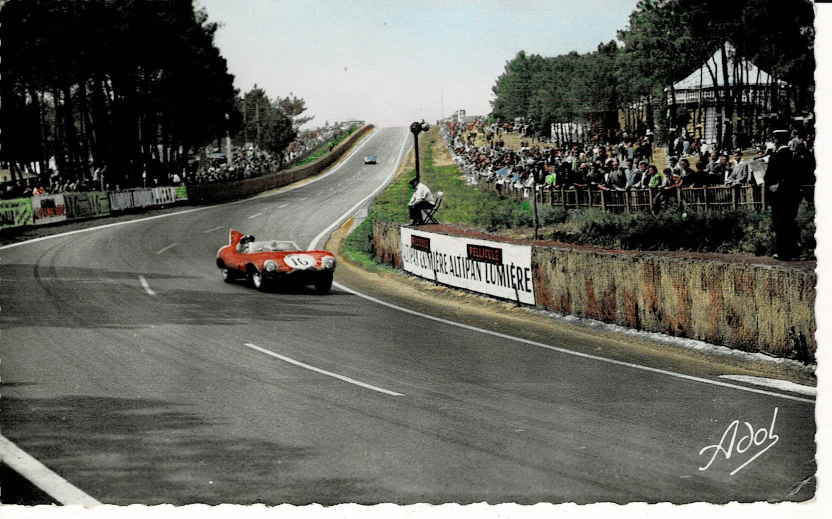 Cartoline postali: LES MANS Autorennen 1960! – Usato da Hergiswil NW venduto da Kartenfrau