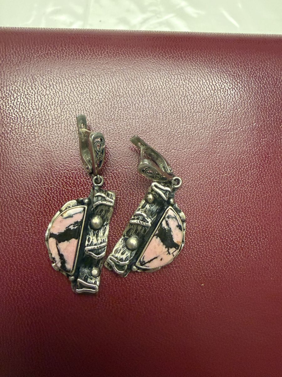 Altri gioielli: Handmade Pink Rhodonit Ring & Earrings Set – Usato da Glis venduto da lus_sx55 1