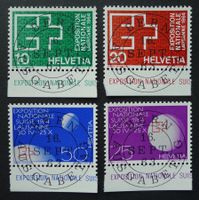 1963, Serie Nr. 402-405 mit Ersttag Vollstempel, EXPO, Tabs