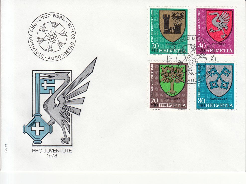 Tutti i francobolli: SBK J265 - J268 FDC – Usato da Bürglen TG venduto da StampGraf