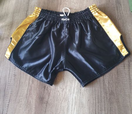 Kwon Muay Thai Shorts Schwarz Gold Grösse S