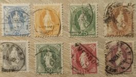 lote sellos Suiza, Helvetia,