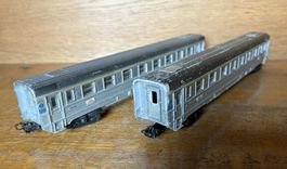 Zwei Märklin 4050 H0 SNCF Schnellzugwagen