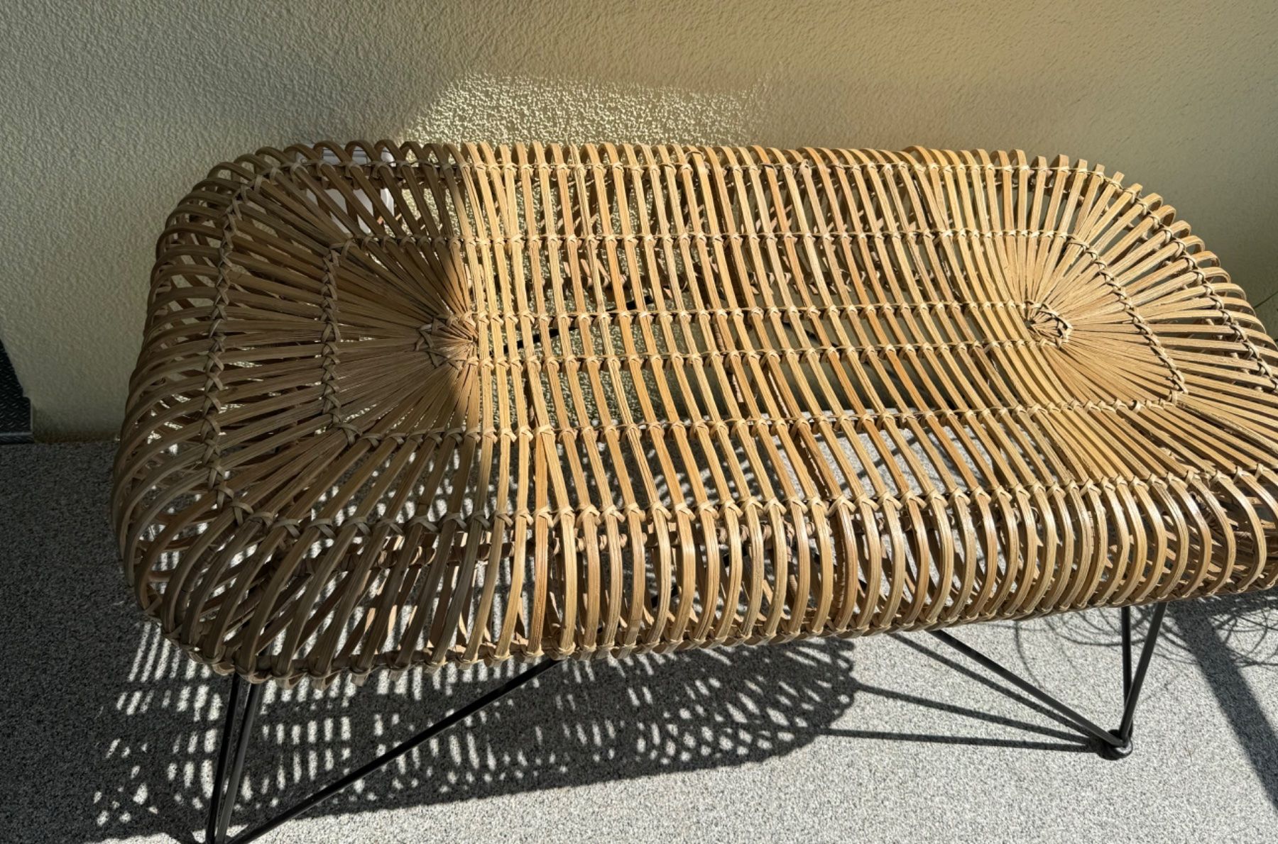 Maisons du monde Bänke: Bank aus Bambusgeflecht – Gebraucht aus Thun von kth_ng29