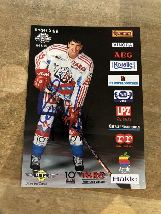 Autogrammkarte Eishockey Rogger Sigg Scrj 9596 Kaufen Auf Ricardo