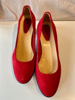 Rote Damen Pumps Grösse 38 Wildleder neu