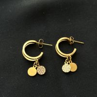 18KGP Zirkonia Kreolen aus Edelstahl