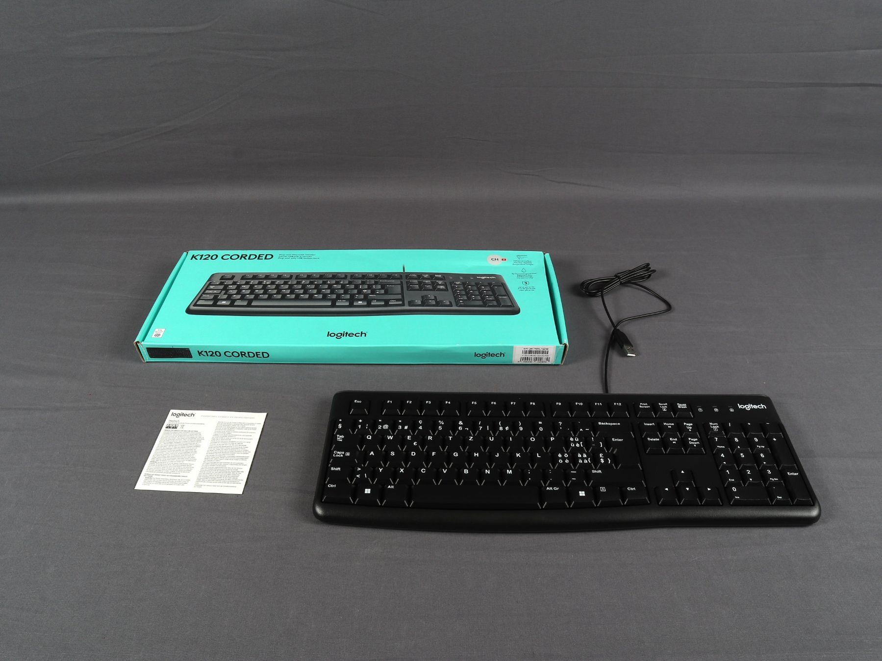 Logitech Tastiere: LOGITECH K120 CORDED PC Tastatur – Usato da Steinen venduto da Restwert_Steinen