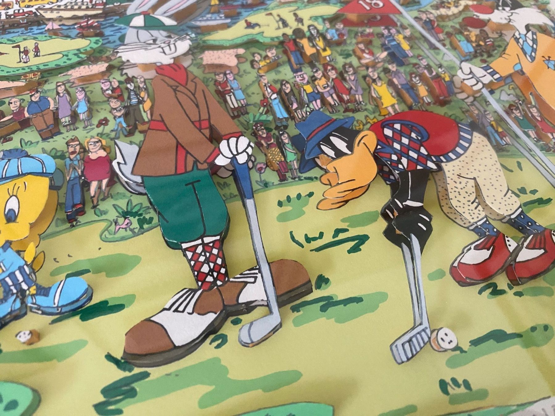 Grafica & Litografie: James Rizzi 3D, The 18th Hole, handsigniert nummeriert 1993 – Usato da Affoltern am Albis venduto da Birdy8910 4