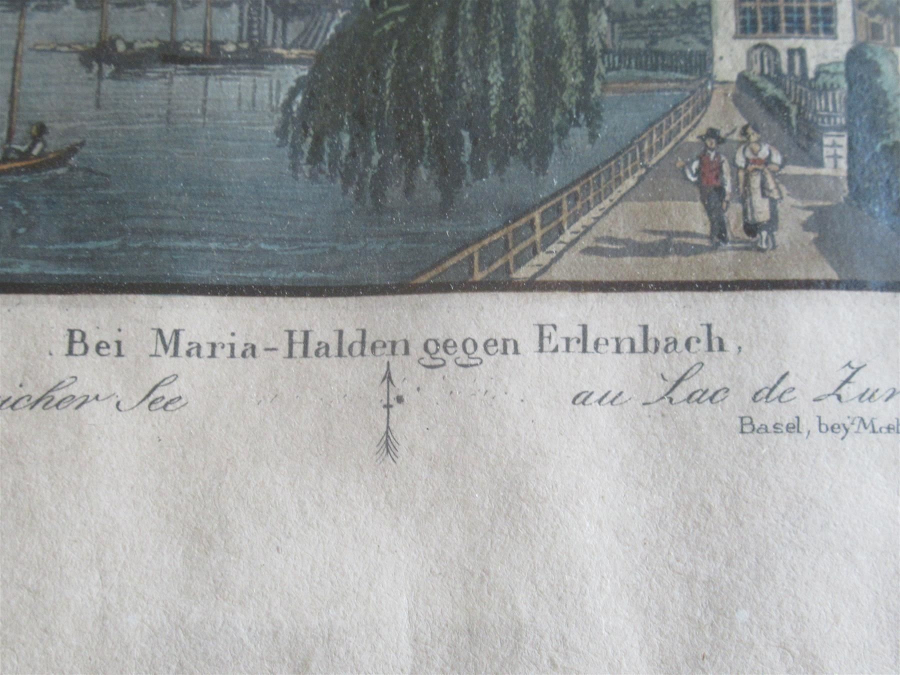Incisioni: J.  J. Meyer Maria Halden Erlenbach 1835 – Usato da Adliswil venduto da buch_und_kunst 3