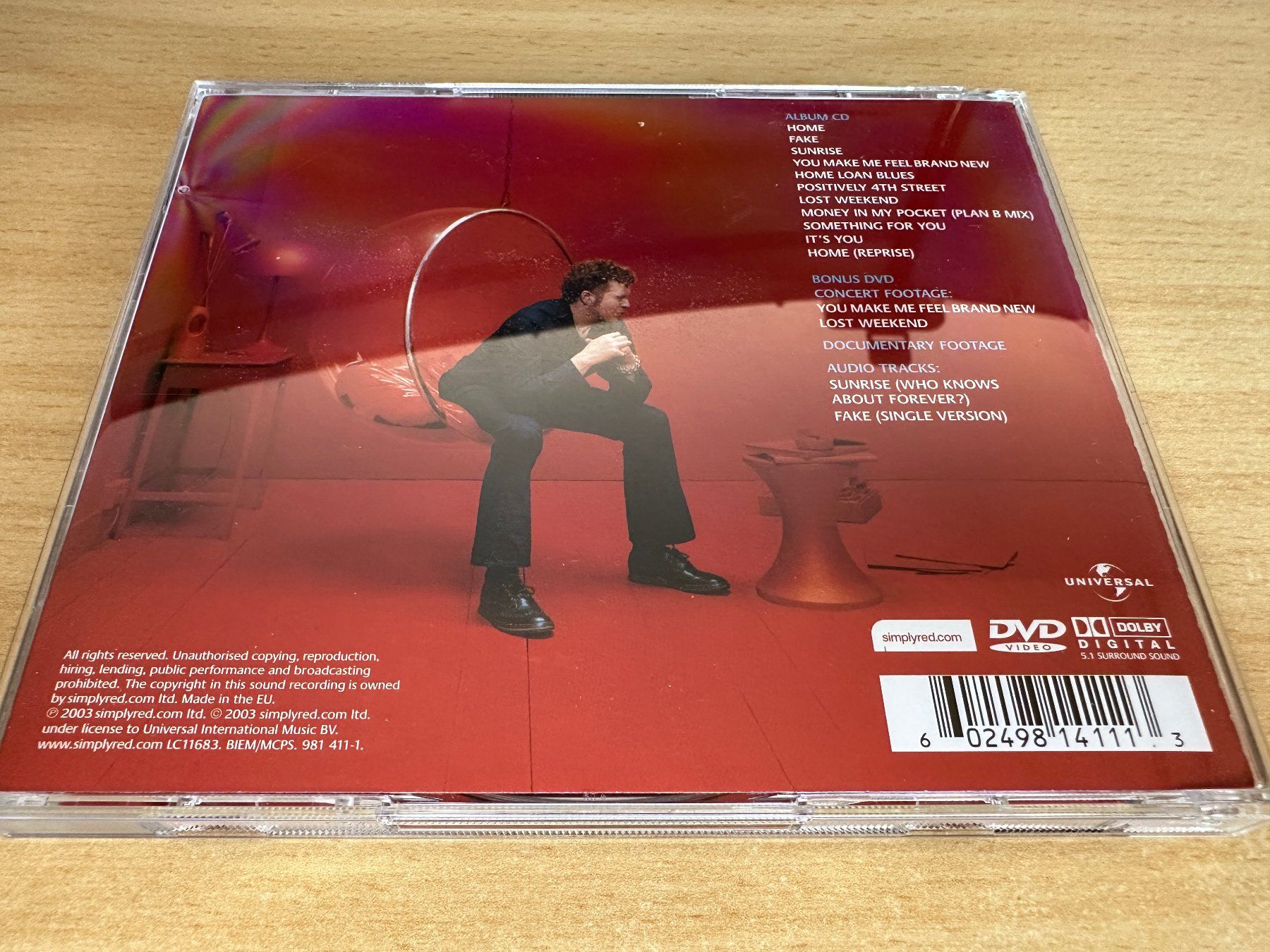 CDs: Simply Red – Home - CD & DVD – Gebraucht aus Rikon im Tösstal von Alpenmutz 3