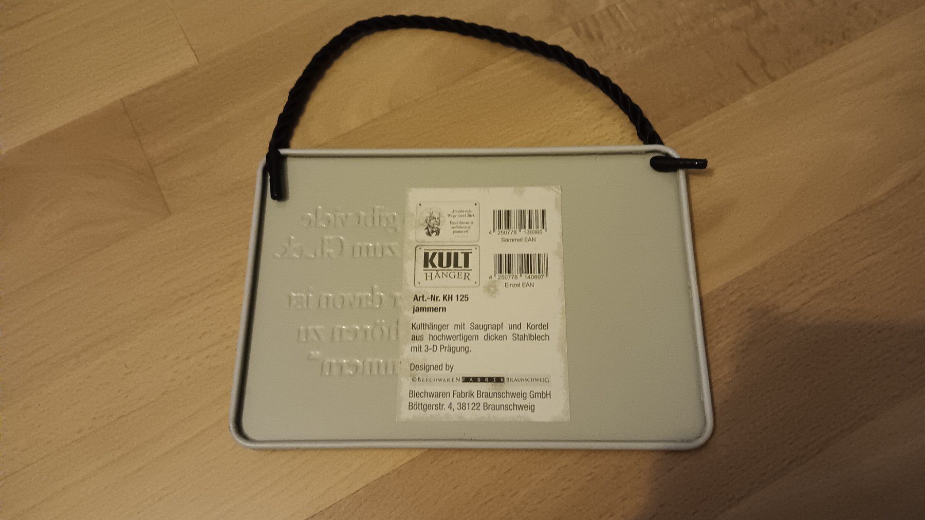 Ecriteaux: Kult-Hänger Blechschild Einstein Spruch – D'occasion à Dietikon par Rabia 1