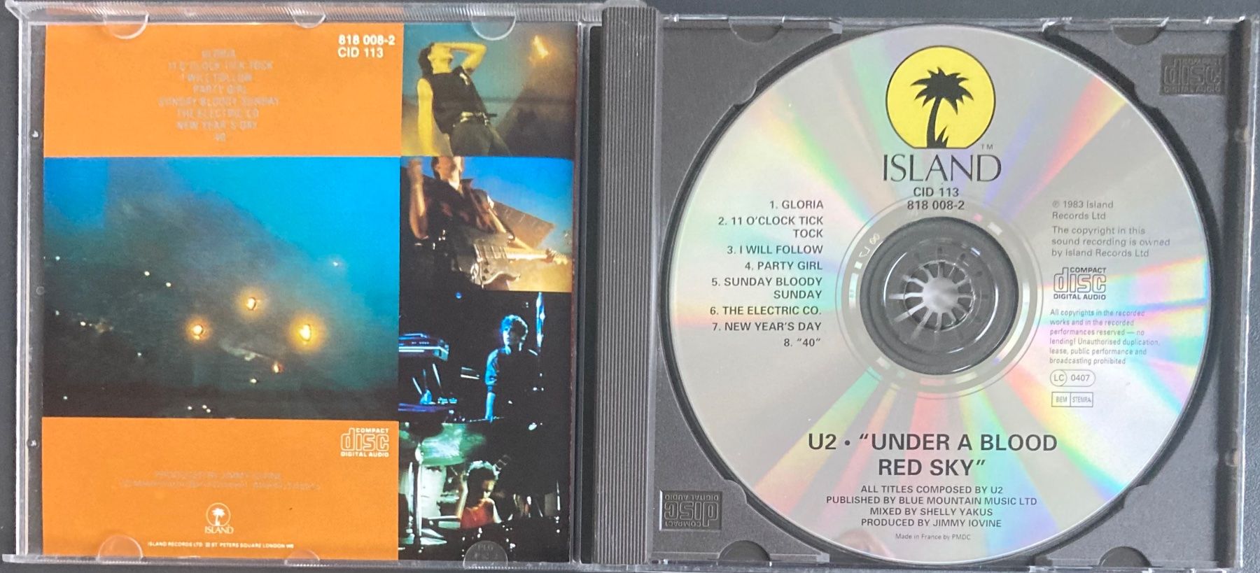 CDs: U2 - LIVE "UNDER A BLOOD RED SKY" – Gebraucht aus Poliez-Pittet von Newtown-Records 2