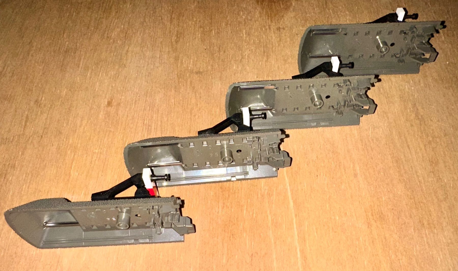 Märklin Modellini di ferrovie: 4x Märklin C Gleis Prellböcke – Usato da Oftringen venduto da ib.85 1