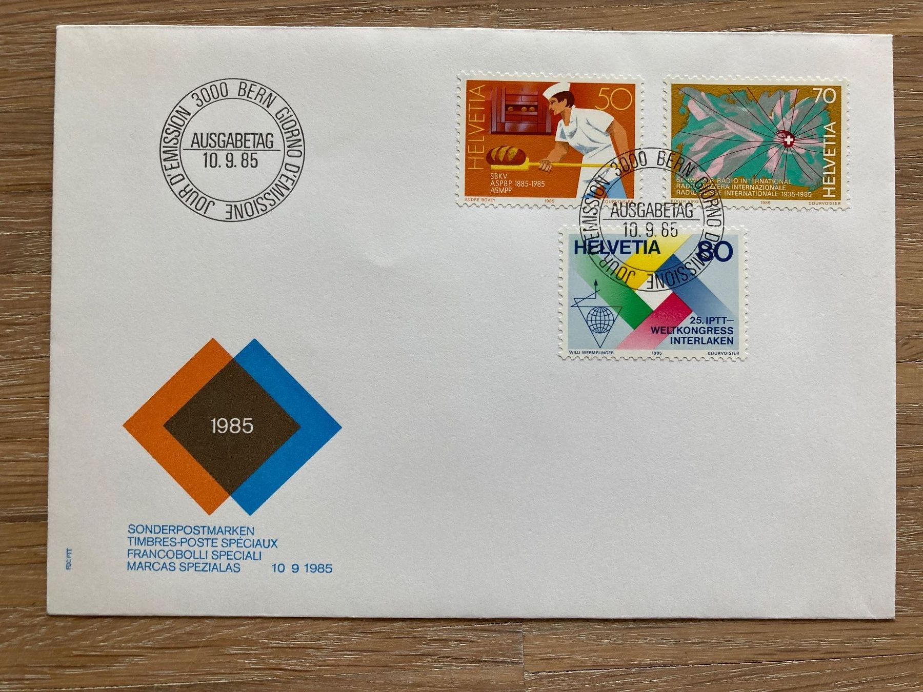 Tutti i francobolli: Ersttagsbrief FDC Schweiz – Original – Usato da Vallamand venduto da sugoi3012