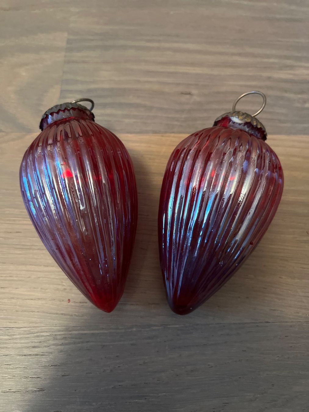 Tutte le decorazioni: 2 spezielle Weihnachtshänger/Weihnachtskugeln  rot – Usato da Meierskappel venduto da schoene_dinge