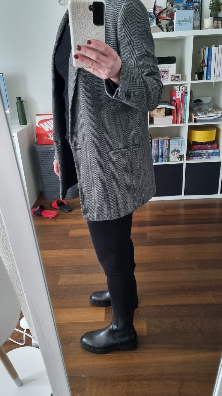 Zara Vestes: Zara Basic Hahnentritt Blazer grau – D'occasion à Belp par sfanny88 3