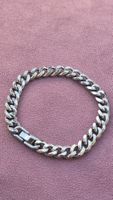 Bracciale catena maglia grumetta acciaio lucido