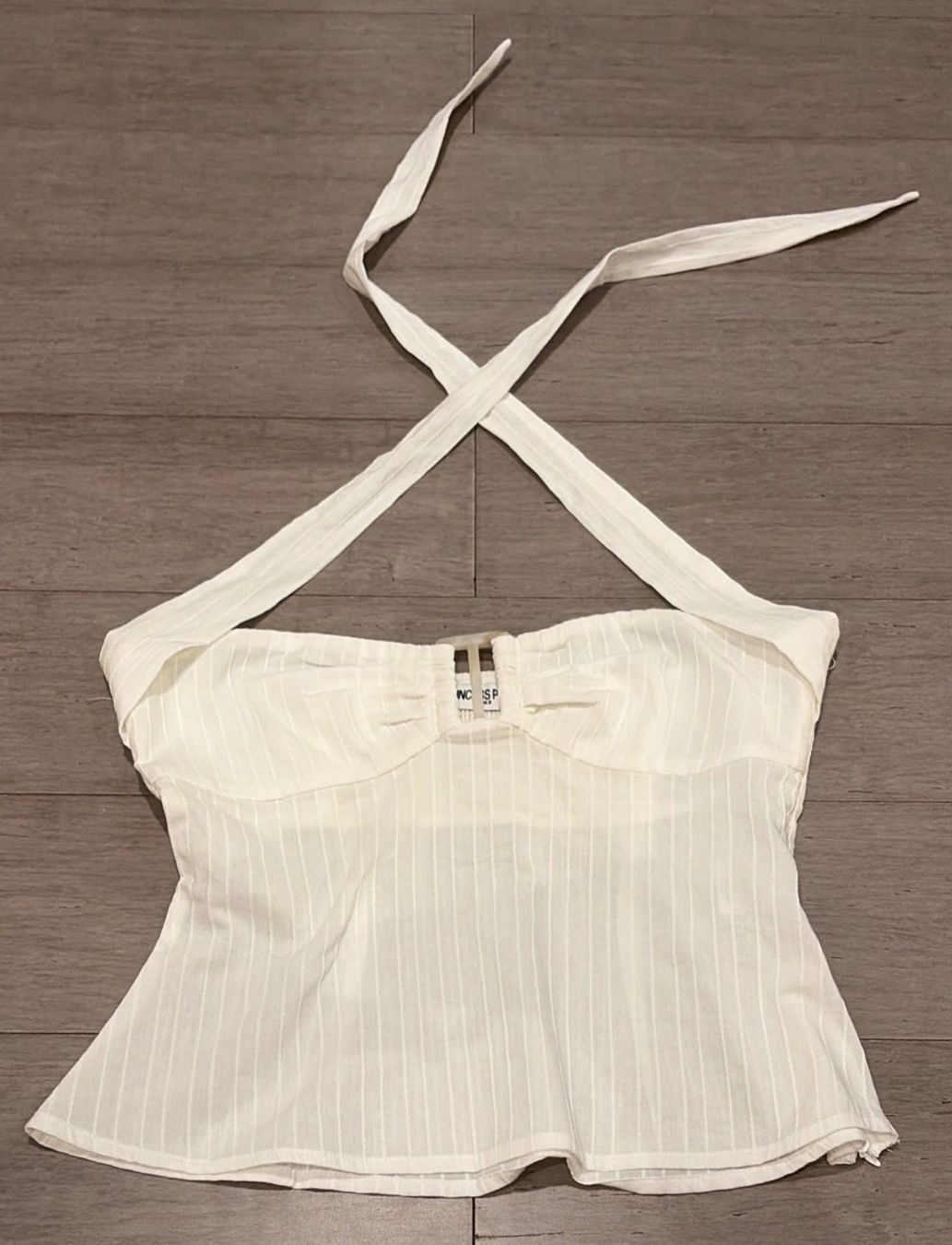 Top: White Princess Polly Halter Top Size US 4 – Usato da Troinex venduto da eli_7lxc