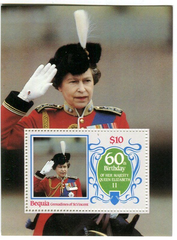 Alle Briefmarken: Block "Königin Elisabeth II". St. Vincent – Neu und originalverpackt aus Basel von Butsch5