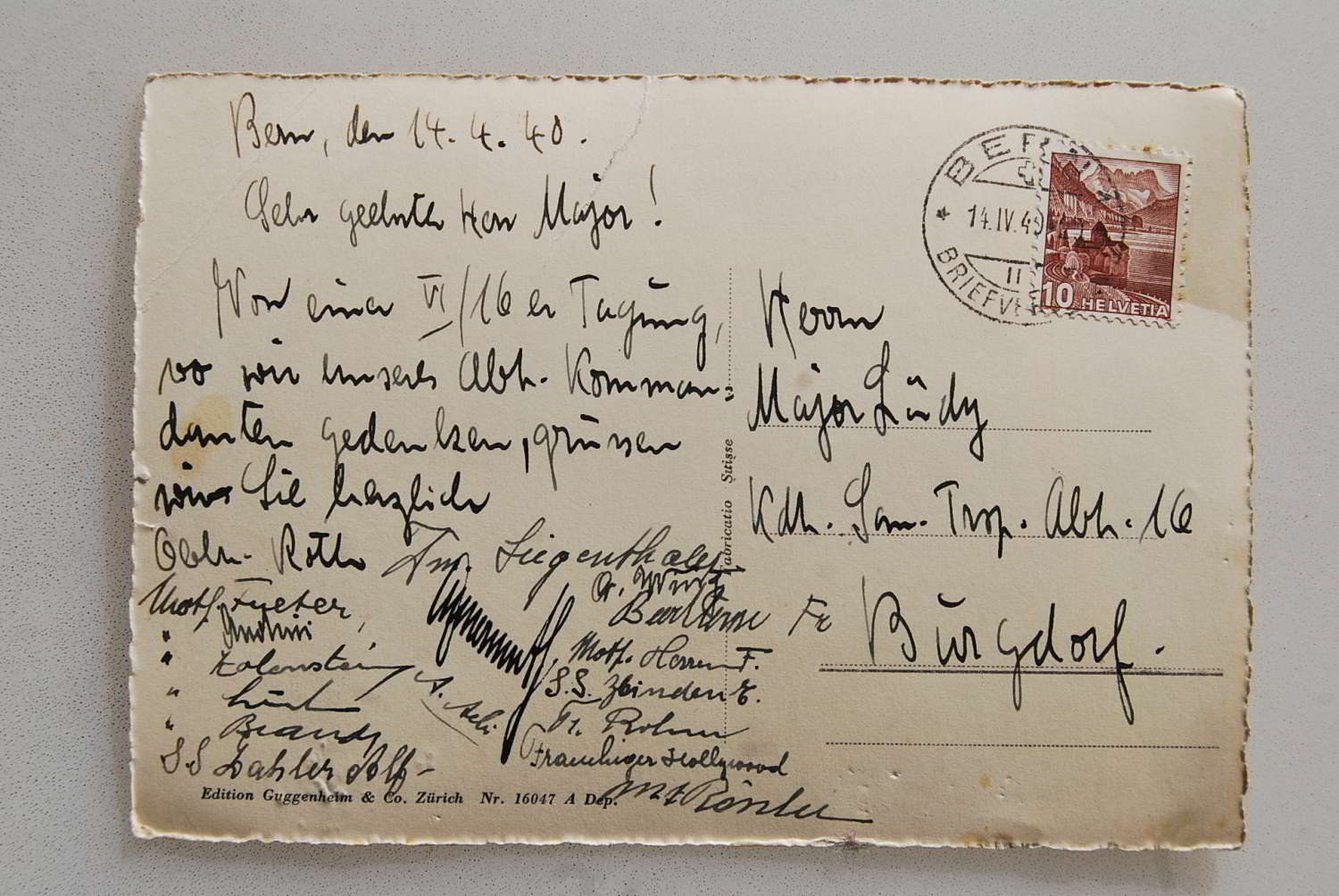 Cartoline postali: AK Bern - Gesamtansicht 1940 – Usato da Rüfenacht BE venduto da Toro06 1