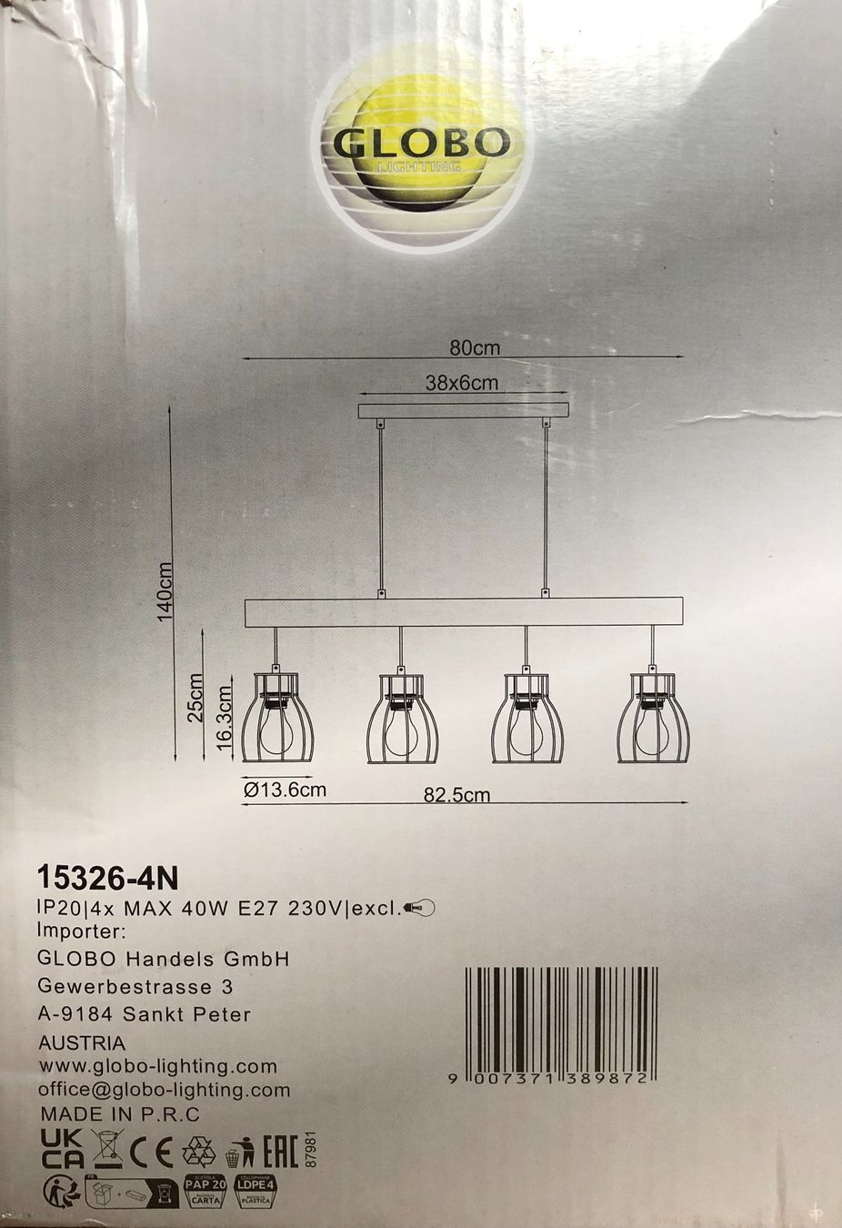 Lampadari & plafoniere: Holz Hängelampe GLOBO handmade natural – Nuovo (secondo la descrizione) da Oberurnen venduto da rol_d5yj 1