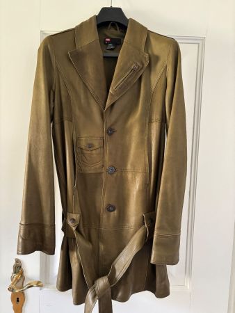 DIESEL Vintage Ledermantel, 100 % Lammleder, Gr L, NP: 1200