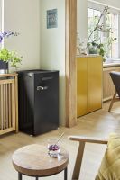 Kühlschrank freistehend Retro BLACK 83cm 92L