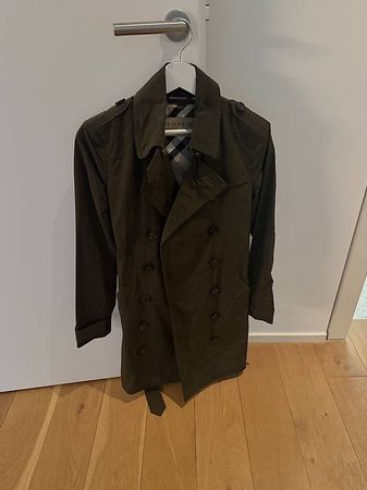 Burberry Mantel Oliv Grün Grösse IT 38