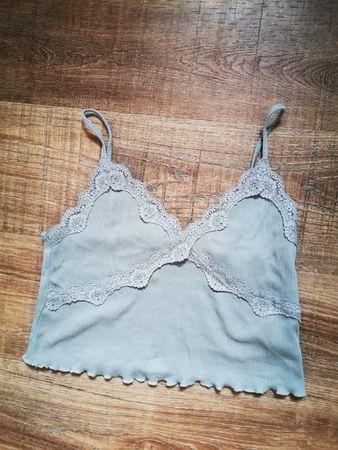 Top mit Spitze Groesse M Baumwolle even and odd 