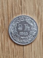 2 Franken 1928 - Aufl. 0.75 Mio. - selten - ab Fr. 1.--!