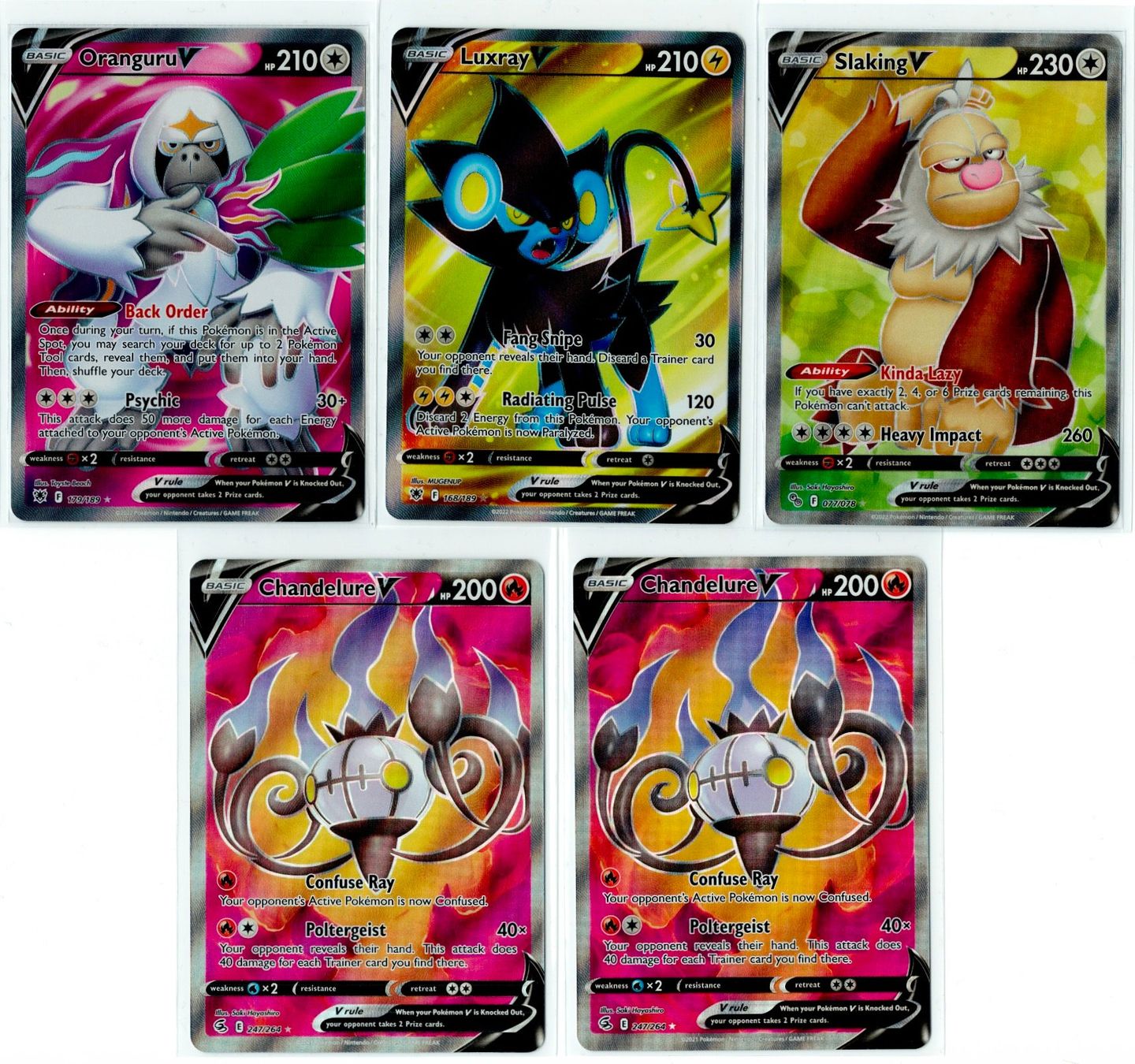 Pokémon Sammelbilder & Trading cards: 5 Full-Art V Pokémon Karten – Gebraucht aus Zürich von PACE79