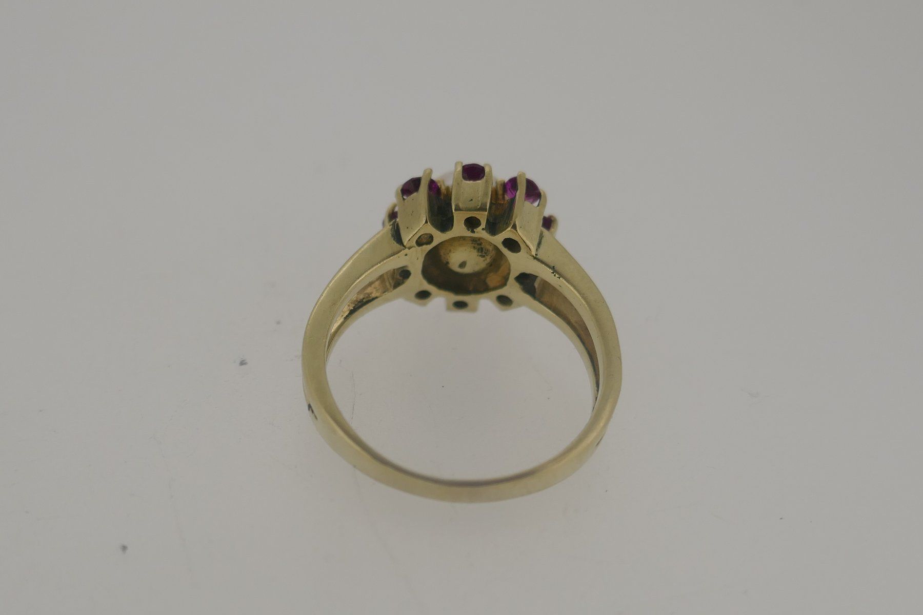 Anelli: Schöner Perlen Ring mit Rubine Ringgr. 53 14 Karat – Usato da Schaffhausen venduto da swisswatches-andmore 4