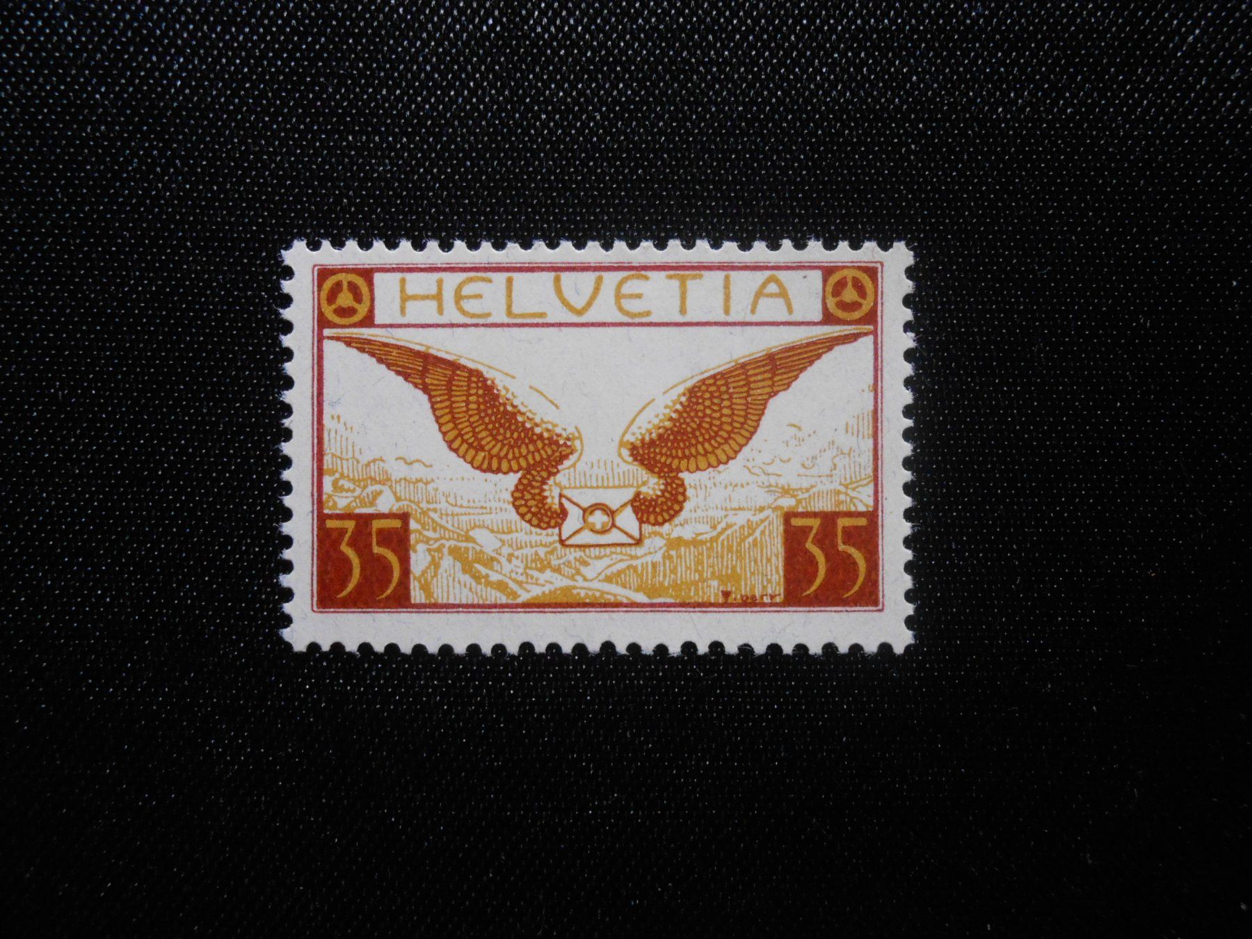 Tutti i francobolli: CH ZNr 14  35**C  Flugpost  1929   Z CHF 70 – Nuovo e nell'imballaggio originale da Hallwil venduto da pkaiser44 1