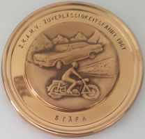 Medaille Z.K.A.M.V. ZUVERLÄSSIGKEITSFAHRT 1967 STÄFA